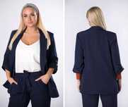 Garnitur damski ANET plus size (S-5XL) kolor granatowy na zamówienie