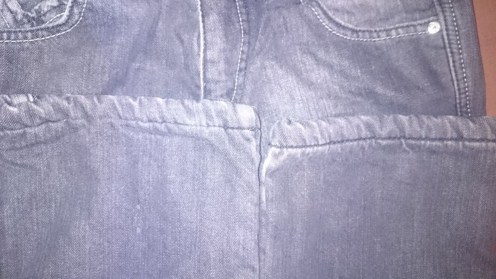 Джинсы теплые на флисе р.164