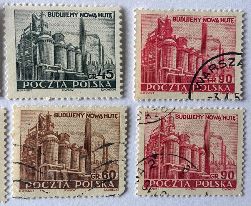 Poczta Polska - Znaczek pocztowy numer: 550, 551, 552, 553.   podwójne