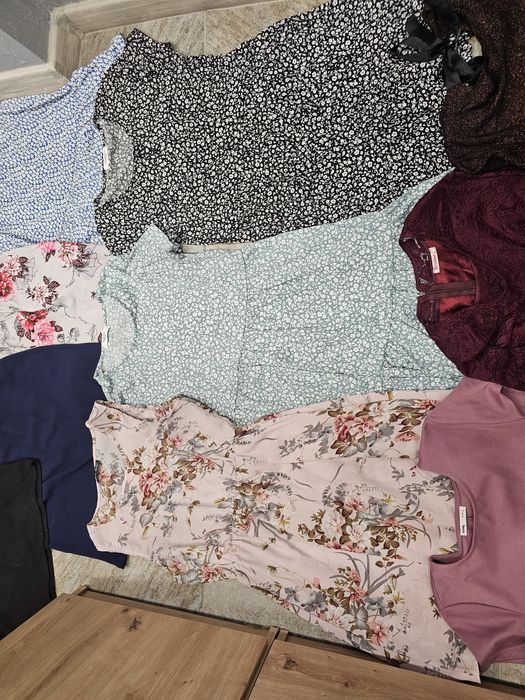 Duży zestaw paka ubrań damskich komplet sukienek M L 38 40 15 sztuk