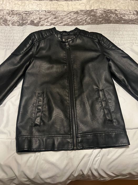 Jaqueta de homem em Napa preta