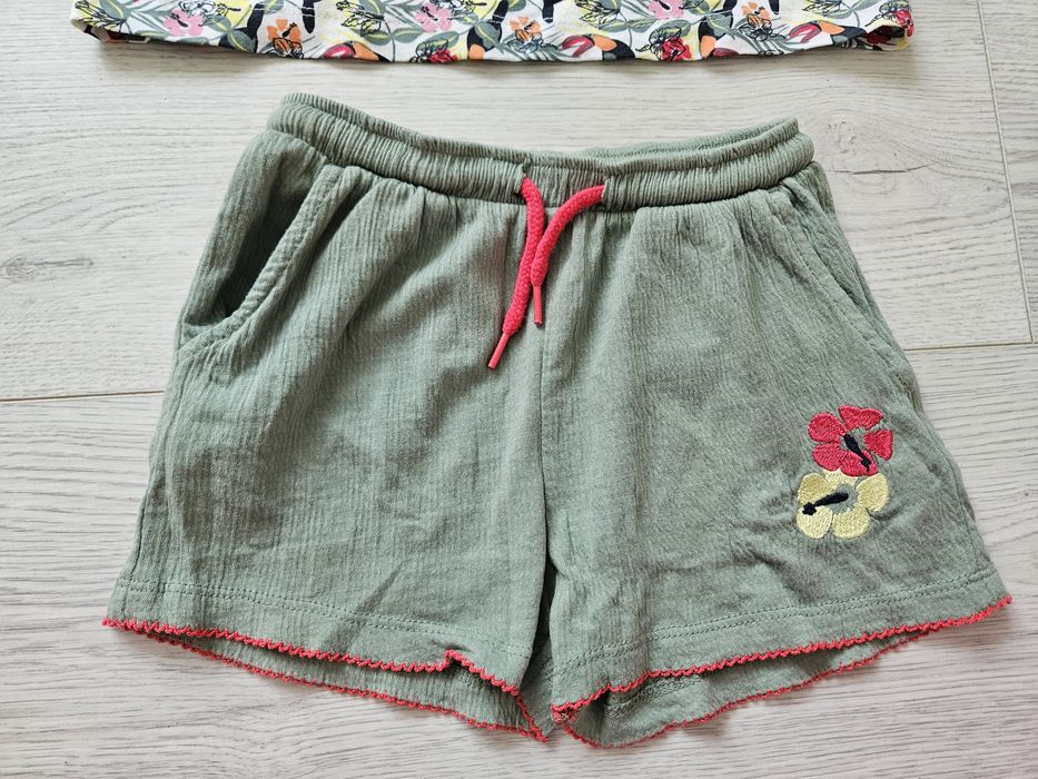 Komplet Lupilu 110-116/122 dla dziewczynki  spodenki + koszulka