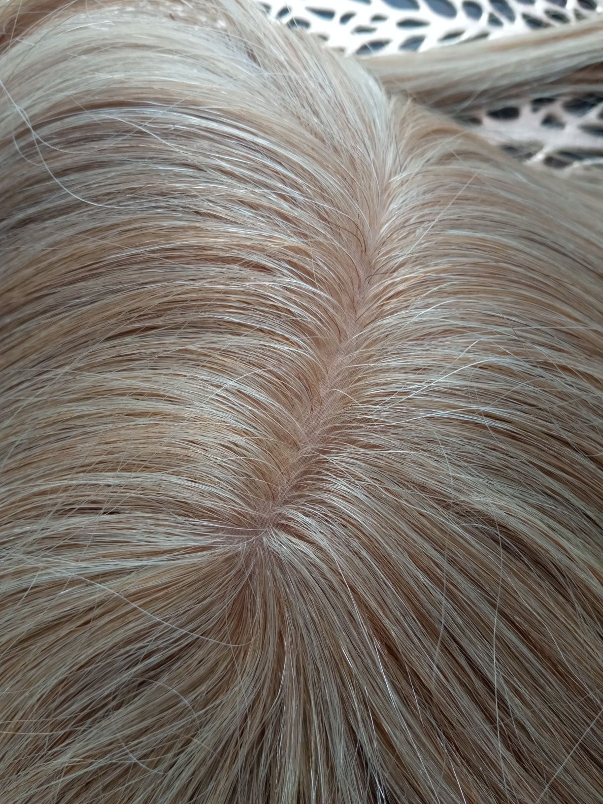 Topper tupet włosy naturalne blond