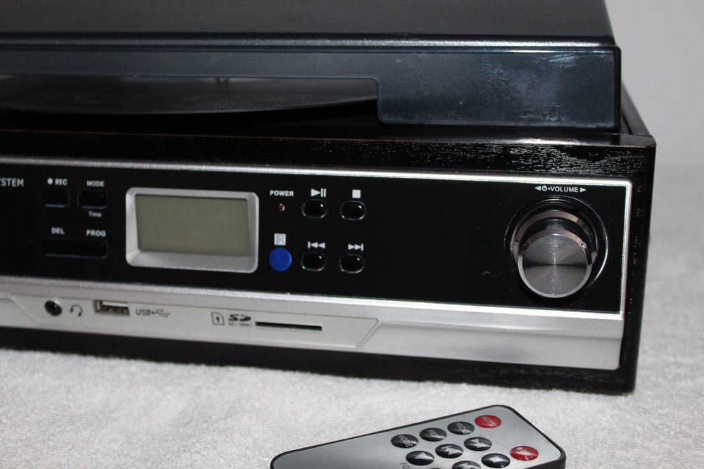 MAGINON Gramofon z wbudowanymi głośnikami USB AUX SD MP3 pilot Wysyłka