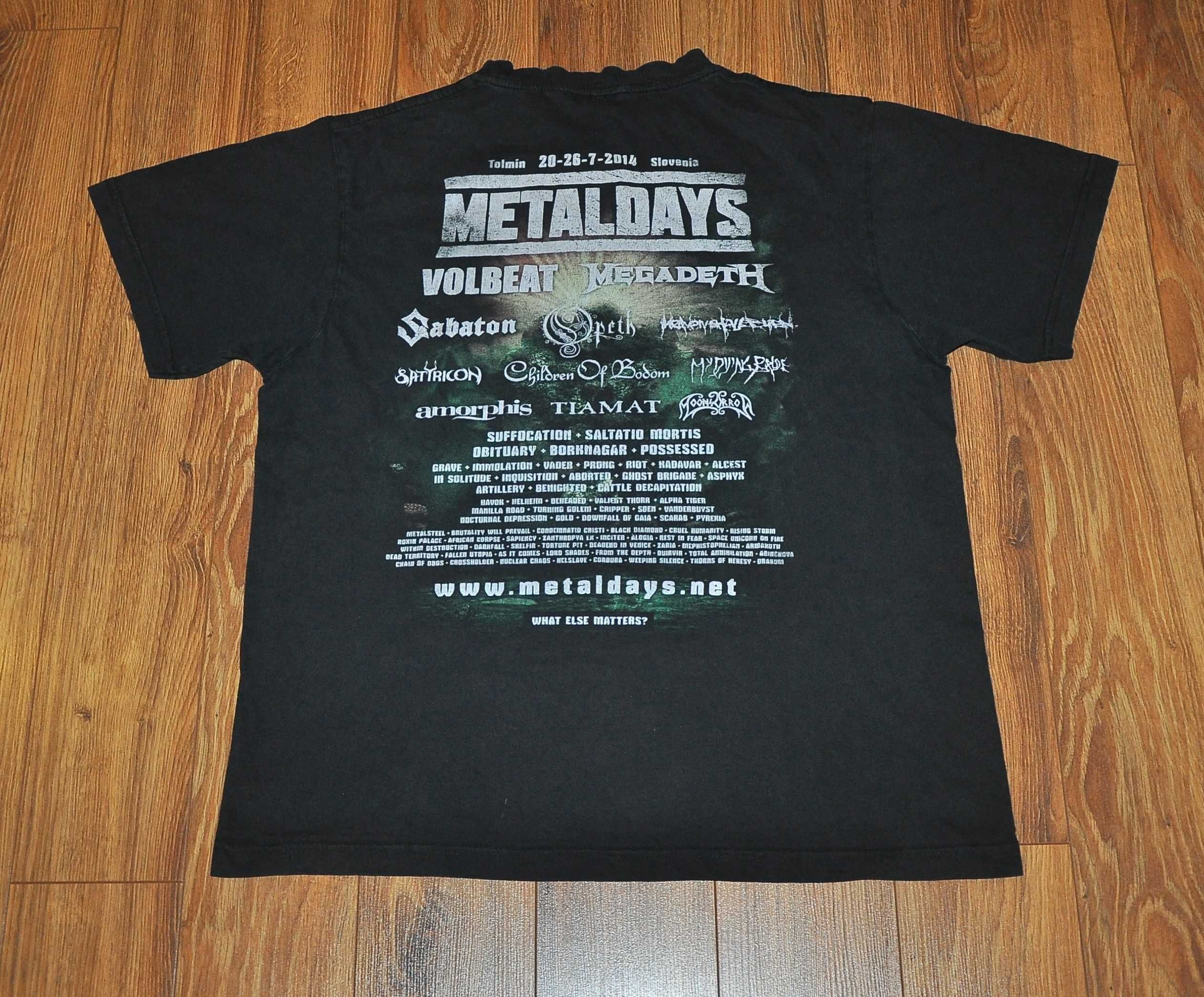 METALDAYS 2014 - Tiamat,Amorphis,Vader,Obituary,Satyricon - koszulka L