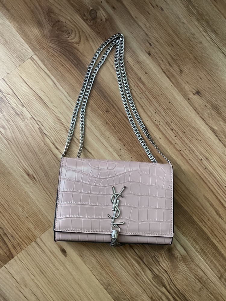 Женская сумочка, сумка женская Yves Saint Laurent, сумка пудра