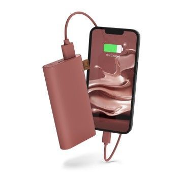 Fresh N Rebel - powerbank 6000mAh USB-C safari red, czerwony - OUTLET