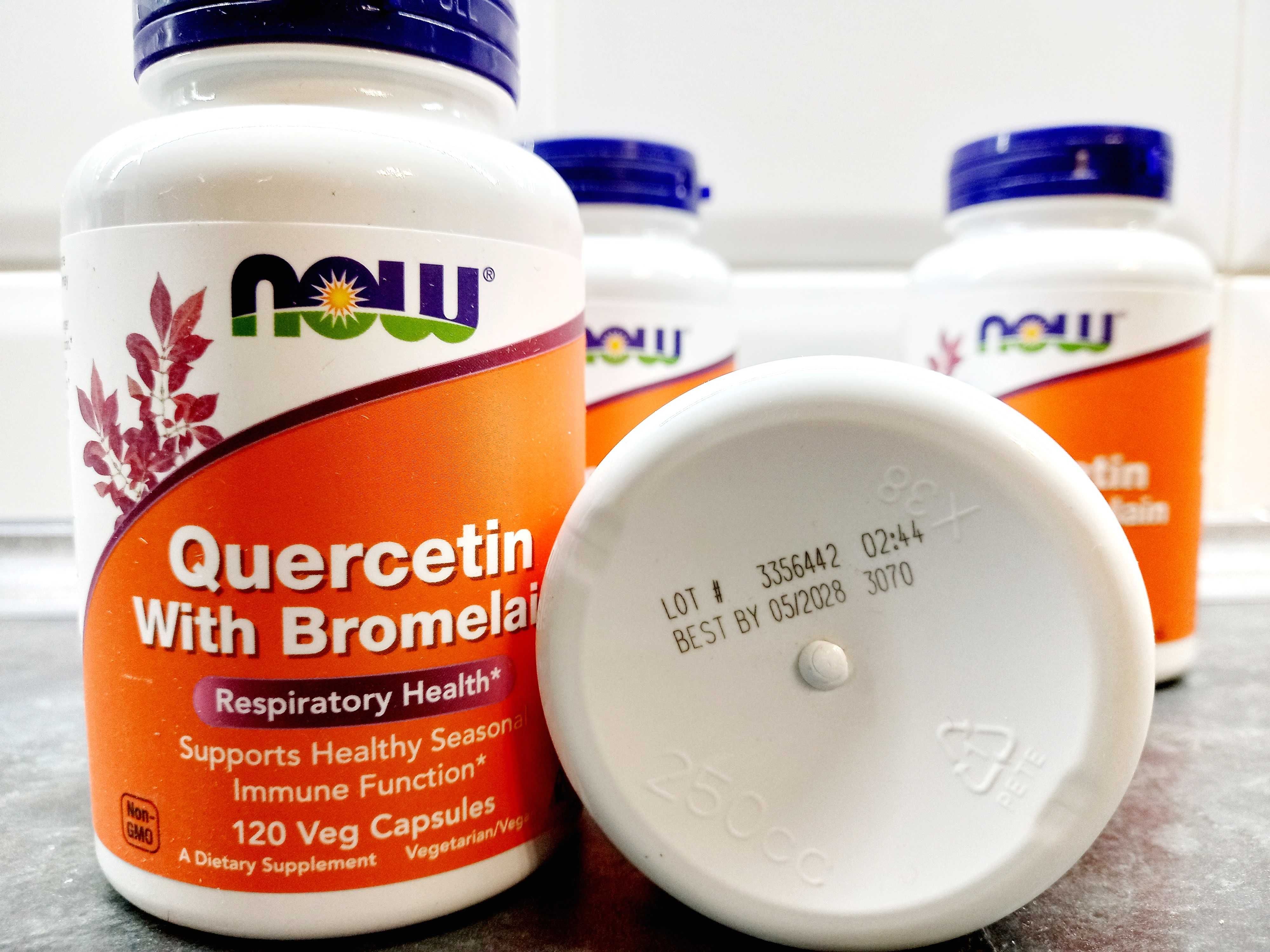 Now Foods, Quercetin with Bromelain (120 капс.), кверцетин + бромелаин