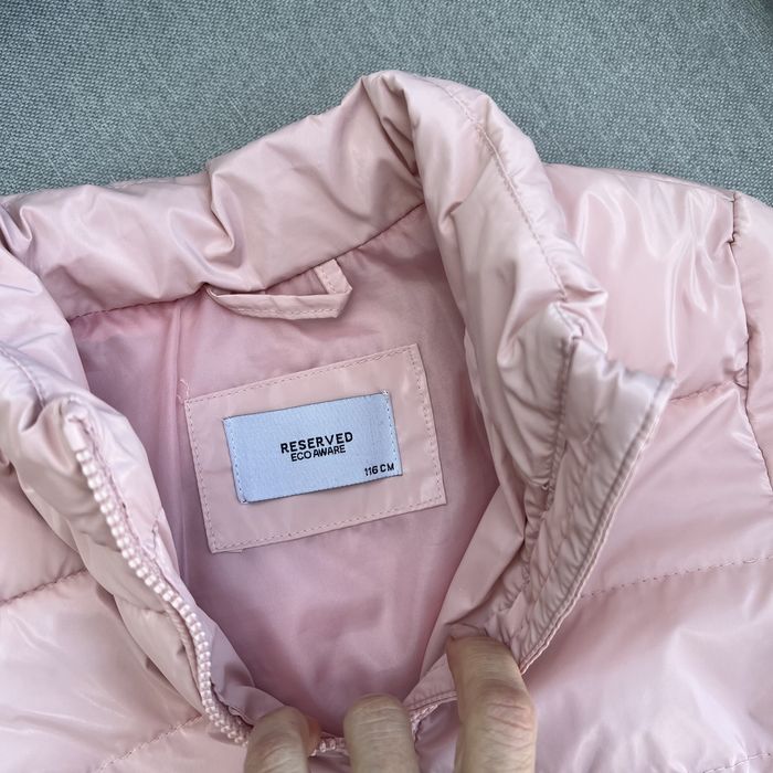 Набір куртка зимова та косуха дитяча, байкерська куртка 116-122см