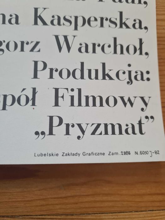 Oryginalny plakat "Za rok za dzień za chwilę" M. Wasilewski 1977r