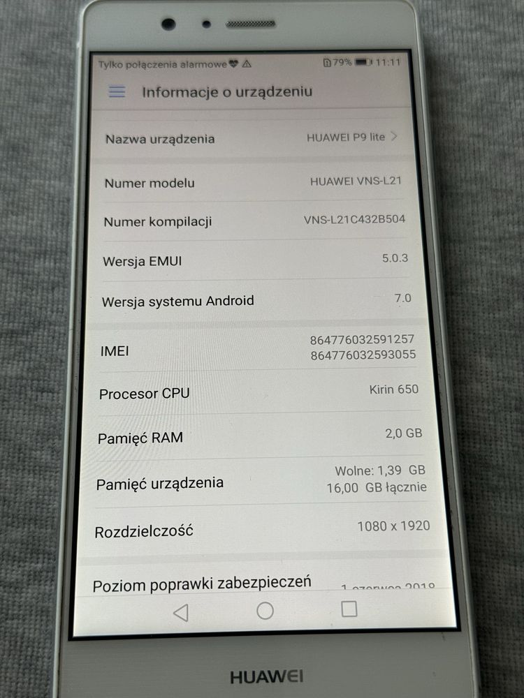 Huawei P9 Lite (VNS-L21)