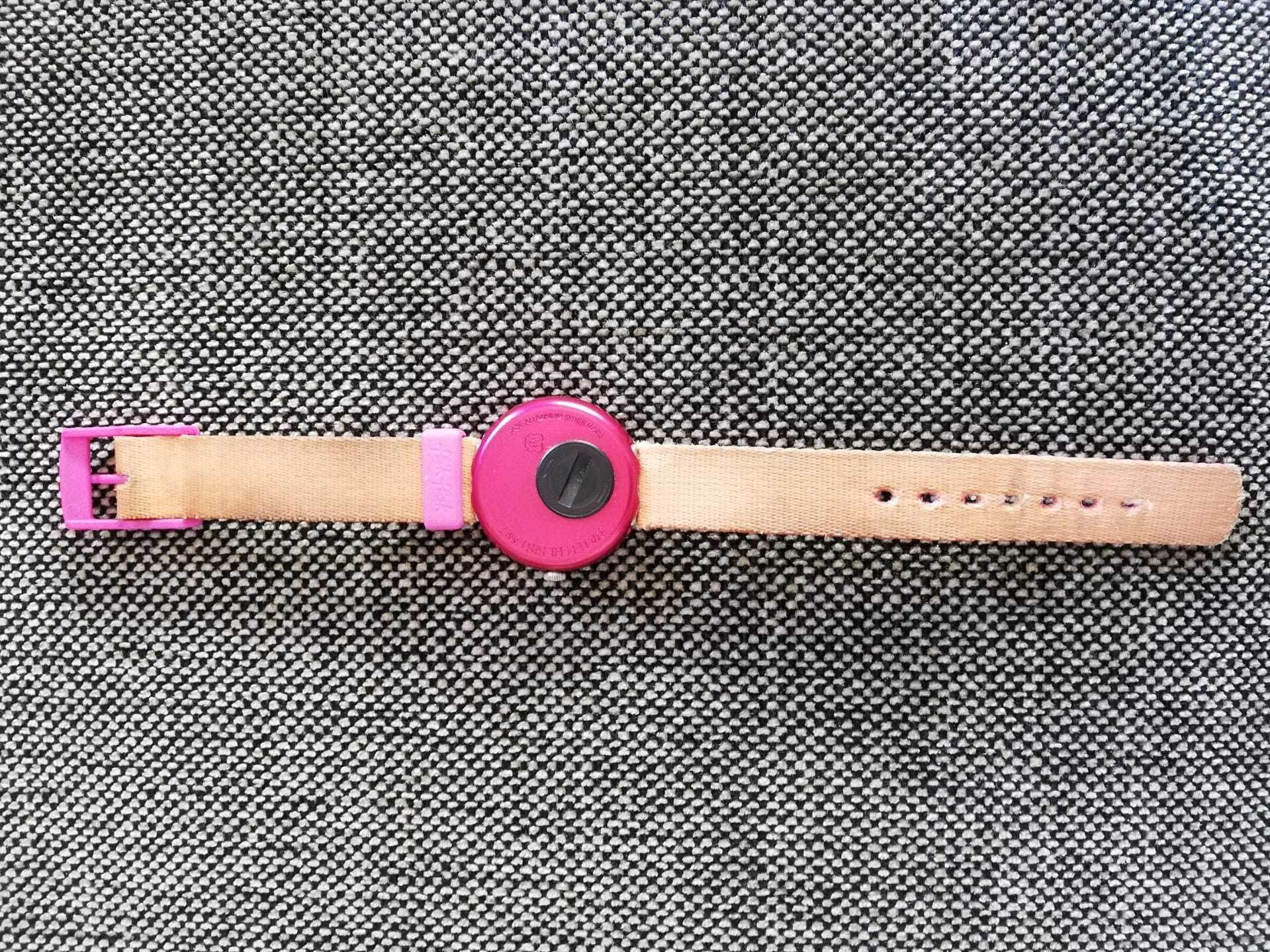 Relógio de criança rosa Swatch flik flak