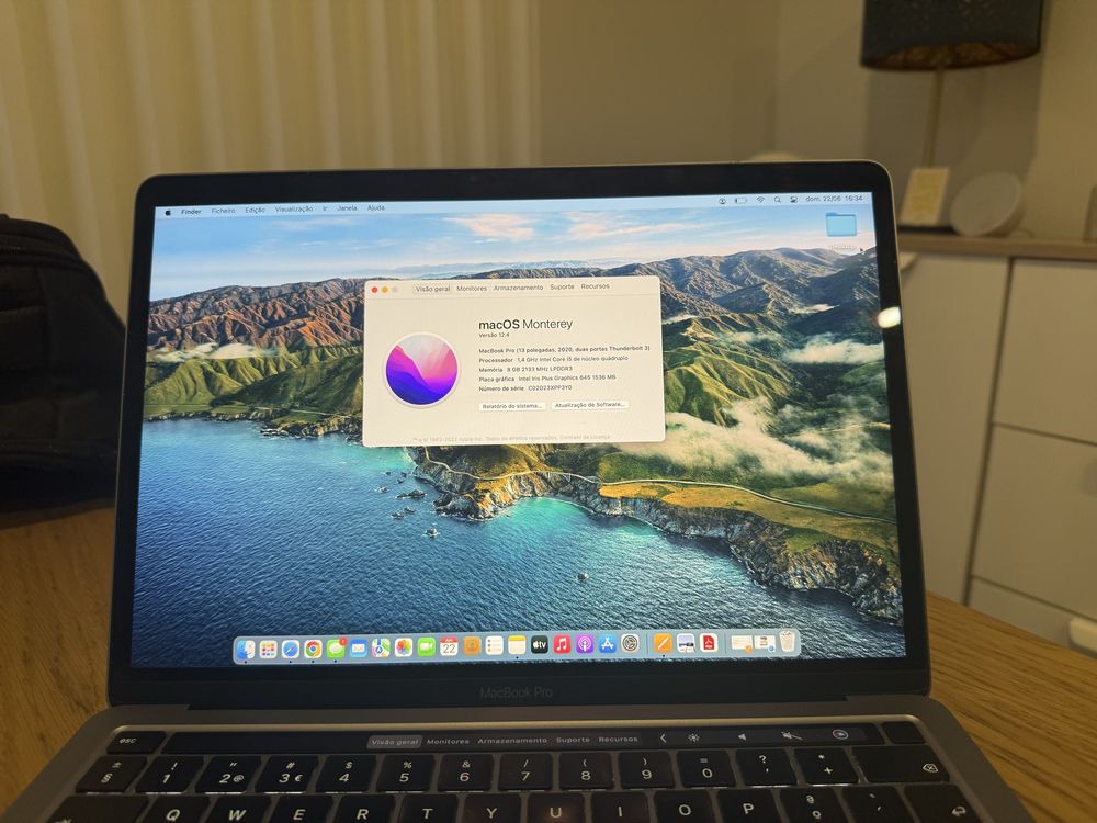 Macbook Pro 2020 i5 (último com intel)