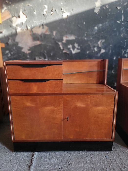 Toaletka komoda vintage design Czechoslowacja lata 60 prl drewno