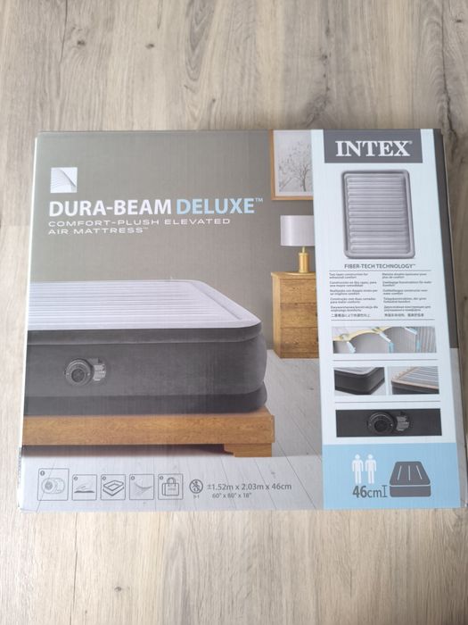 Materac INTEX do spania z pompką/ 152×203×46