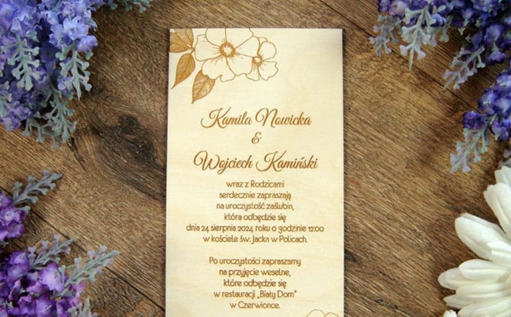 Ślubne zaproszenia podziękowania zawieszki na alkohol