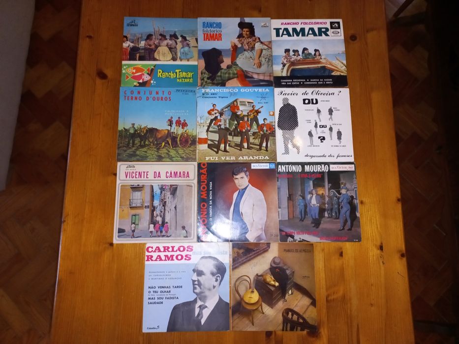 Discos vinil anos 60 música portuguesa e espanhola