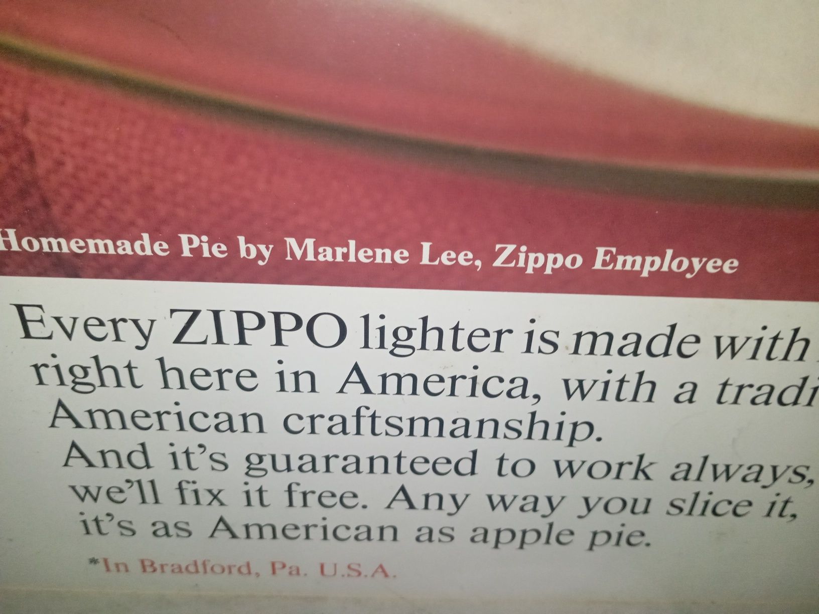 Poster Zippo em moldura 55.70
