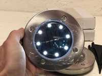 Вуличний світильник на сонячній батареї solar disk lights, вуличний