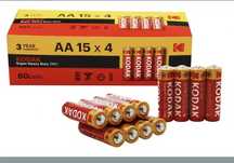 Батарейка Kodak R06 AA (пальчик) 60шт/уп