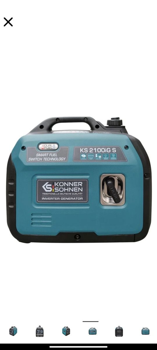 Генератор газ/бензин konner&sohnen 2100 igs