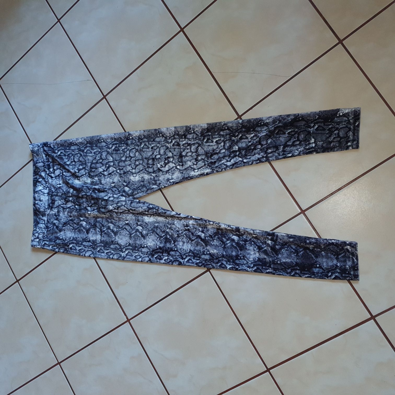Legginsy welurowe zwierzęcy print