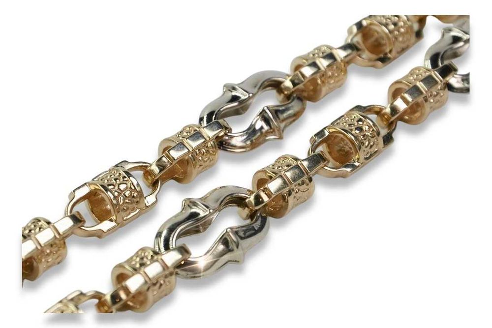 Złoty WŁOSKI łańcuszek 585 UNIKAT 111g- NAJTANIEJ! cc053y B