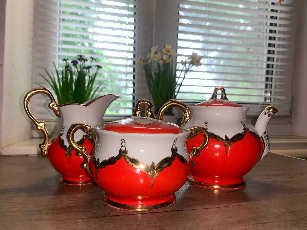 Чайный сервиз "Бутон" Барановка новый