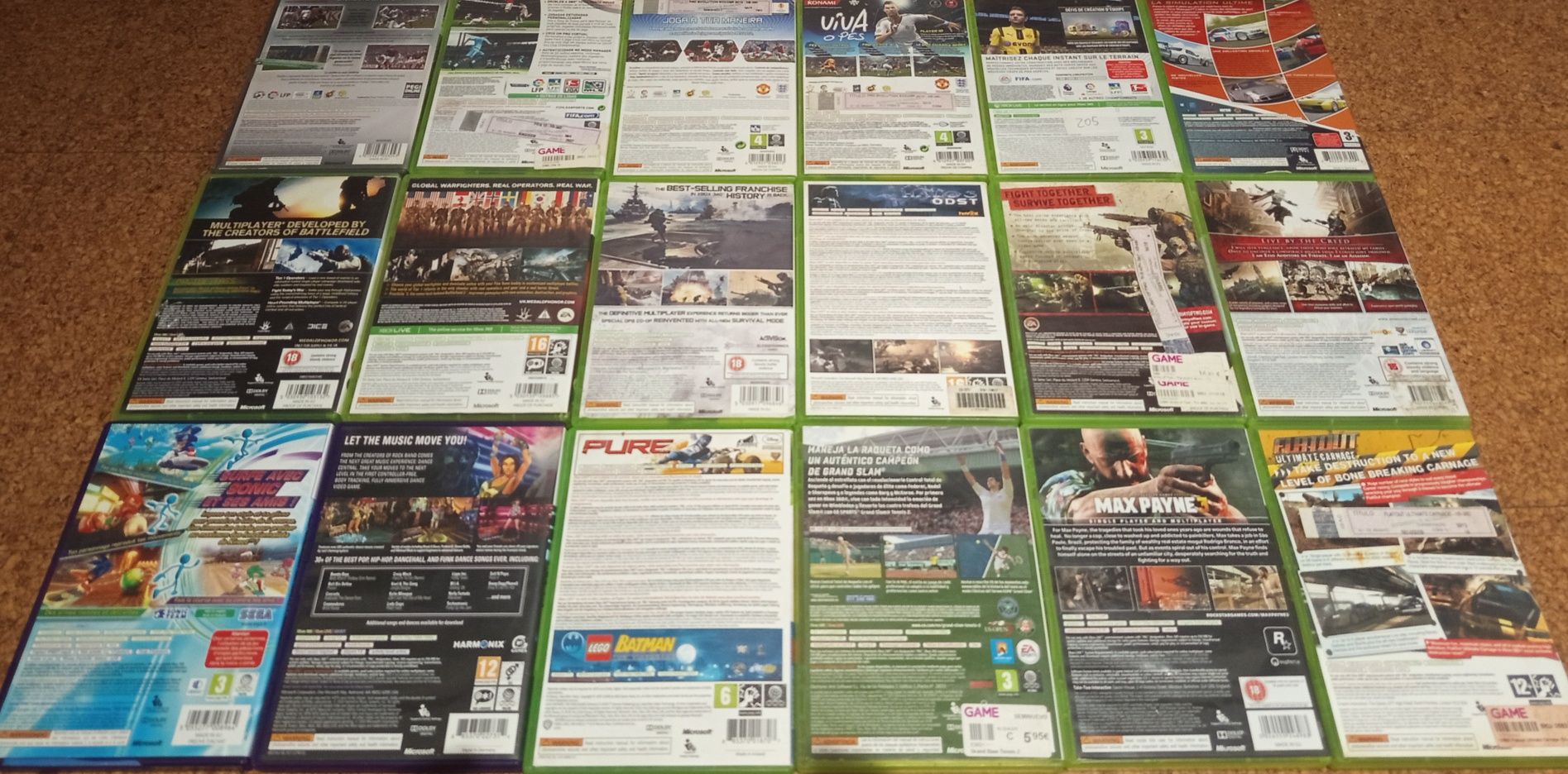 Jogos Xbox 360 originais - a partir de 3€