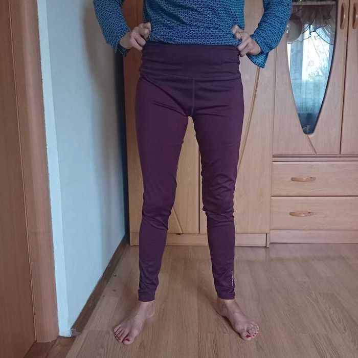 getry legginsy damskie fioletowe 38