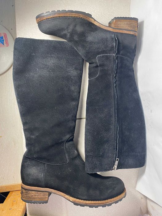 ugg сапоги женские замшевые на змейке на меху р 39 25 см оригинал