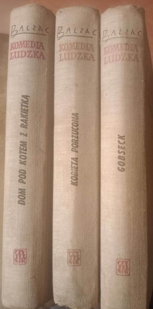"Komedia ludzka", Balzac. Trzy tomy.