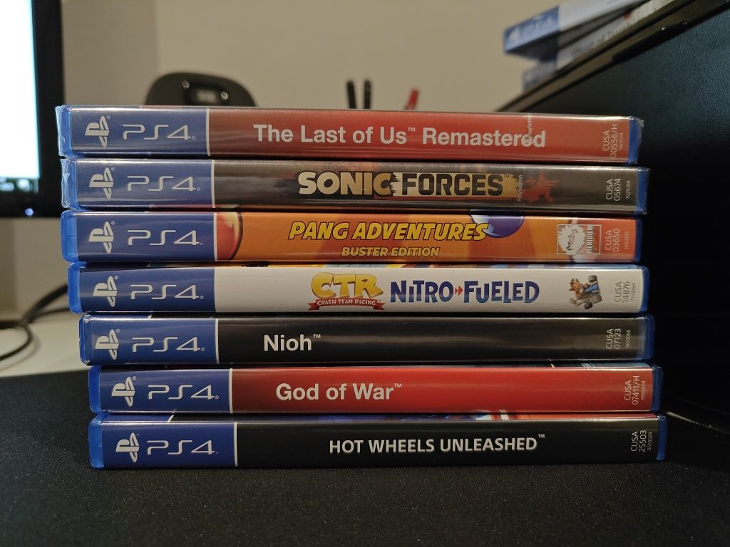 Jogos PS4 Pang/Sonic/CTR/Nioh/God/HWheels/LastOfUs