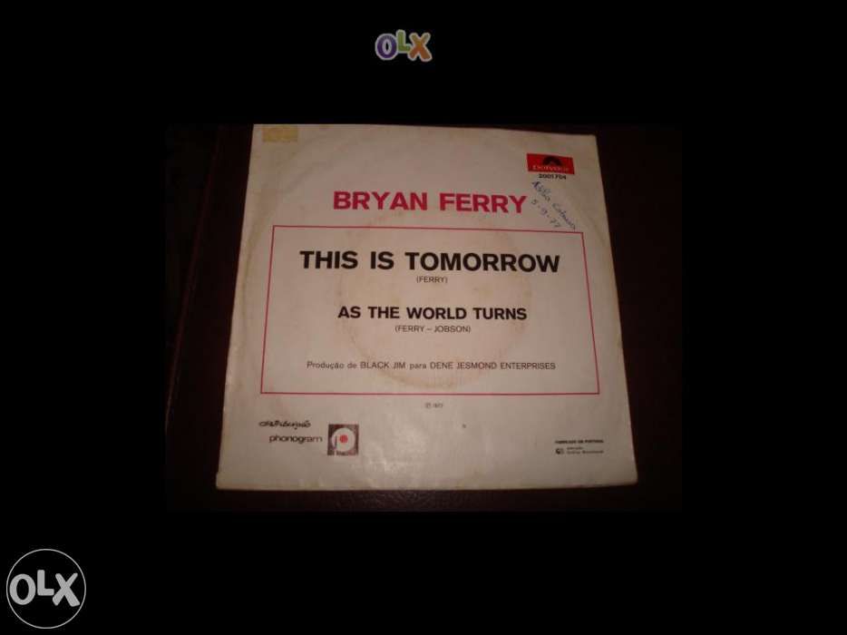 Disco Vinil 45 rpm BRYAN FERRY "This is tomorrow"