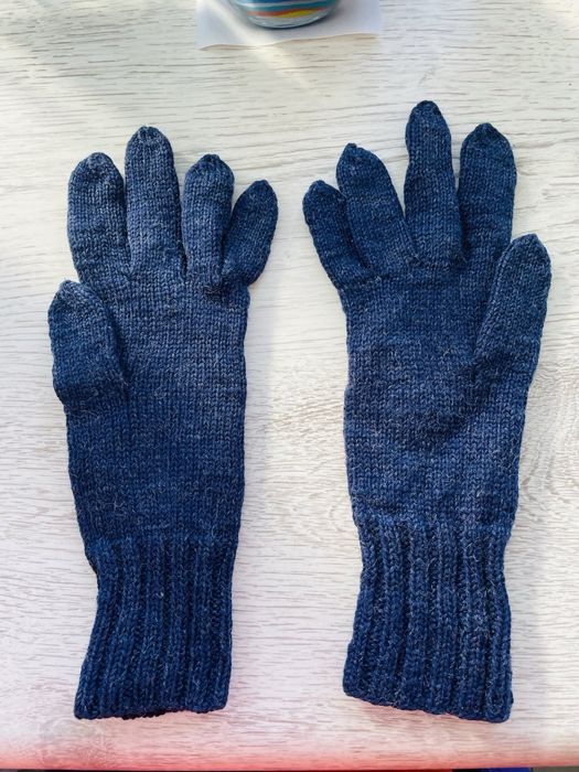 Перчатки вязаные шерсть
