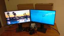 Monitor Dell P2219H 22" IPS Full HD + pudełka, kable i organizer