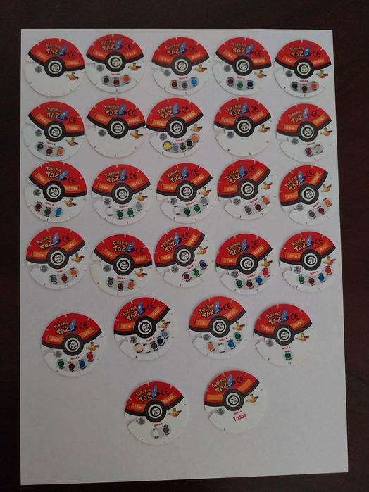 Pokémon Voa Tazos, vários disponíveis, raros, coleção limitada vintage