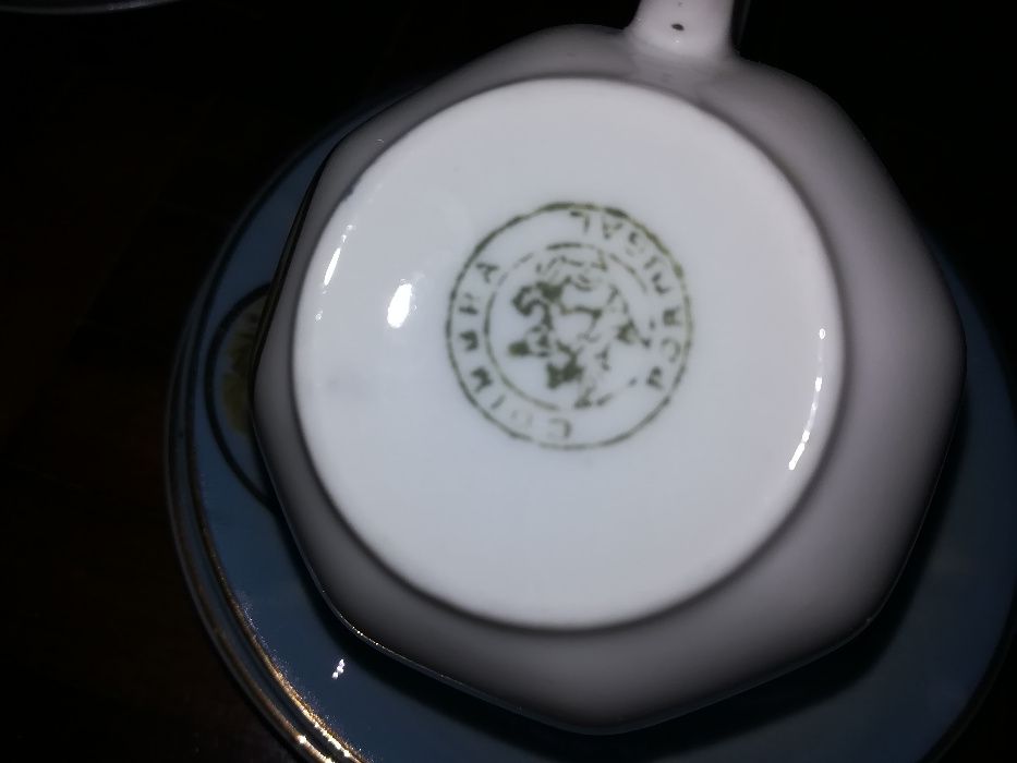 Serviço de chá muito antigo de porcelana SP Coimbra - vintage