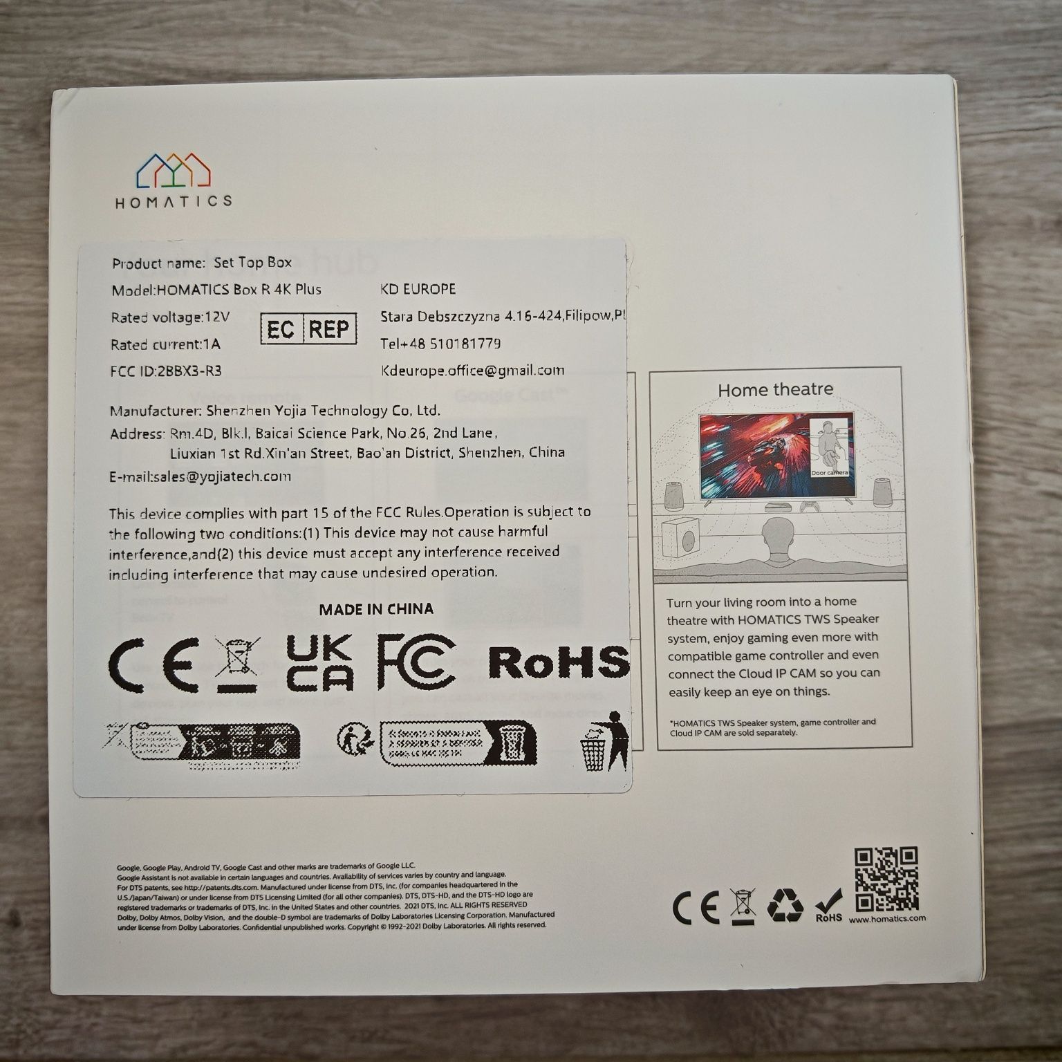 Homatics Box R 4K Plus 4GB/32GB - Google Android TV Chromecast