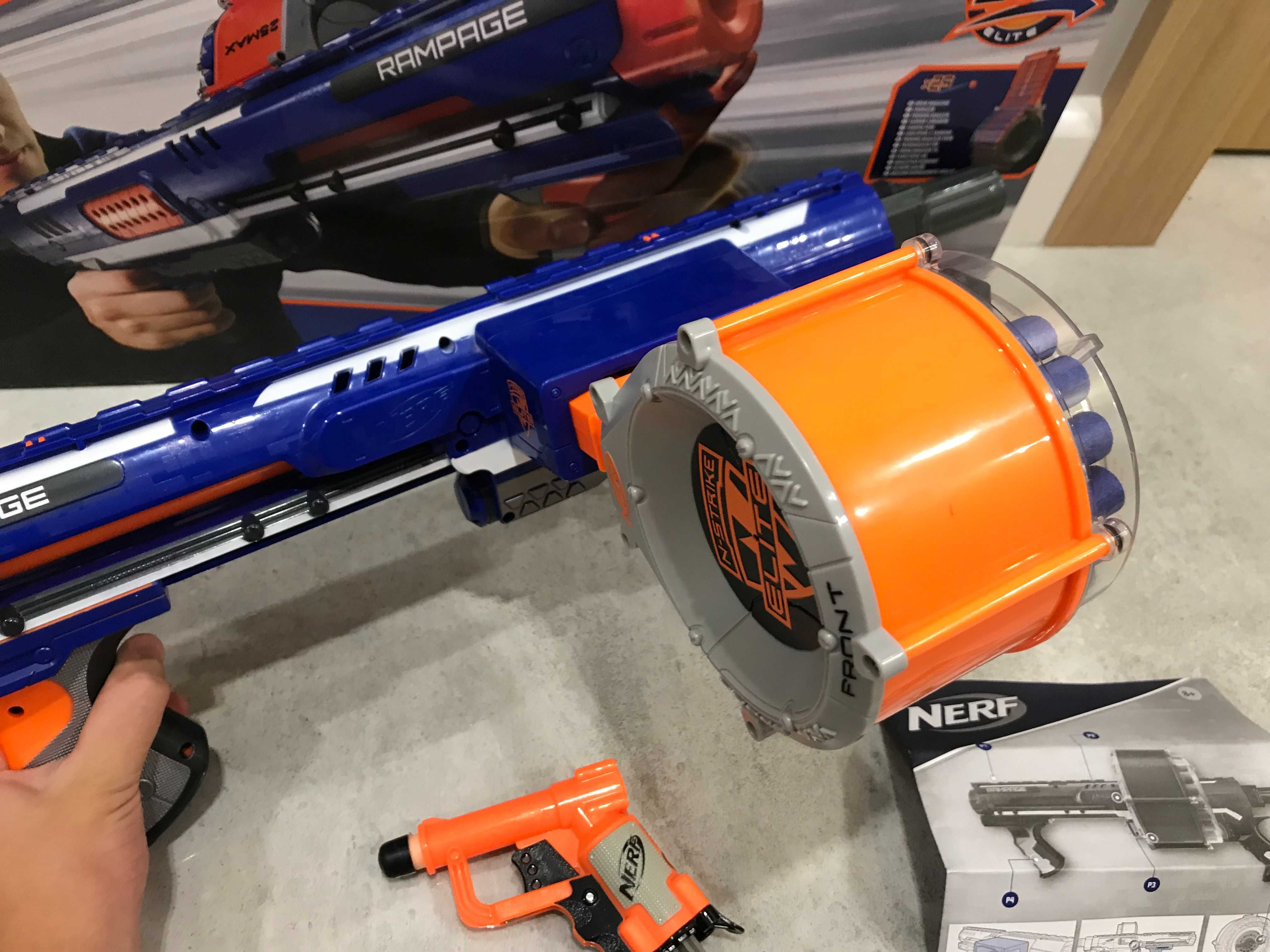 Nerf, wyrzutnia N-Strike Elite Rampage 98697 Hasbro Zabawka Jak Nowy!