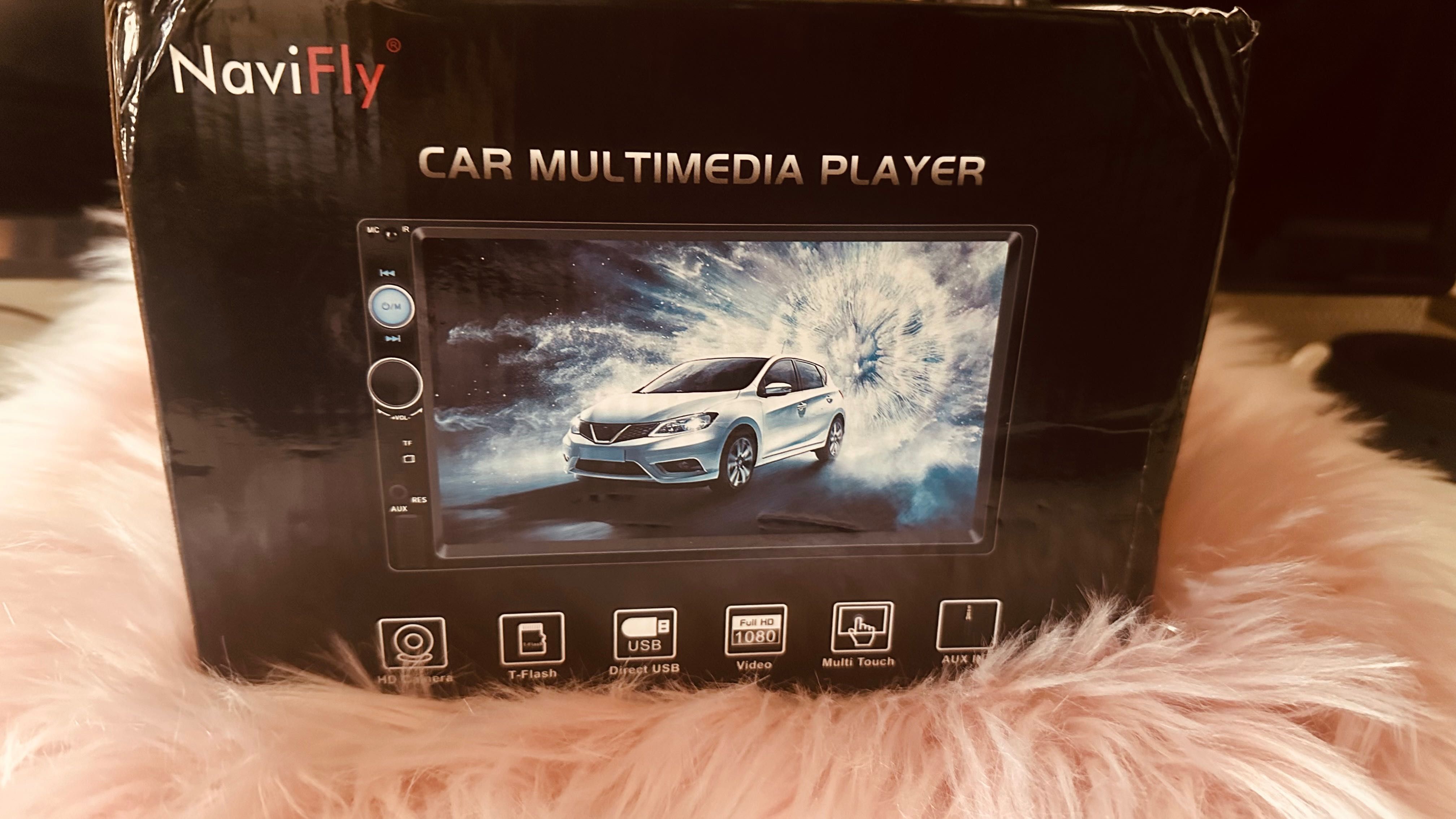 Rádio carro c câmera traseira e comando