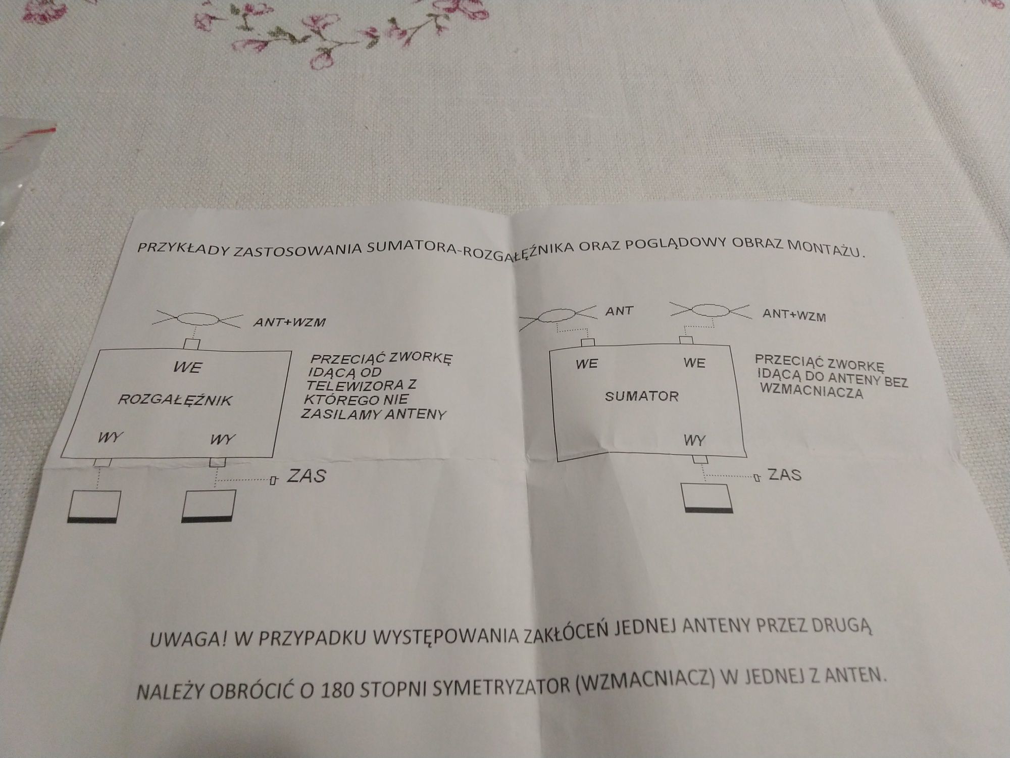 ARS Sumator rozgałęźnik antenowy małostratny