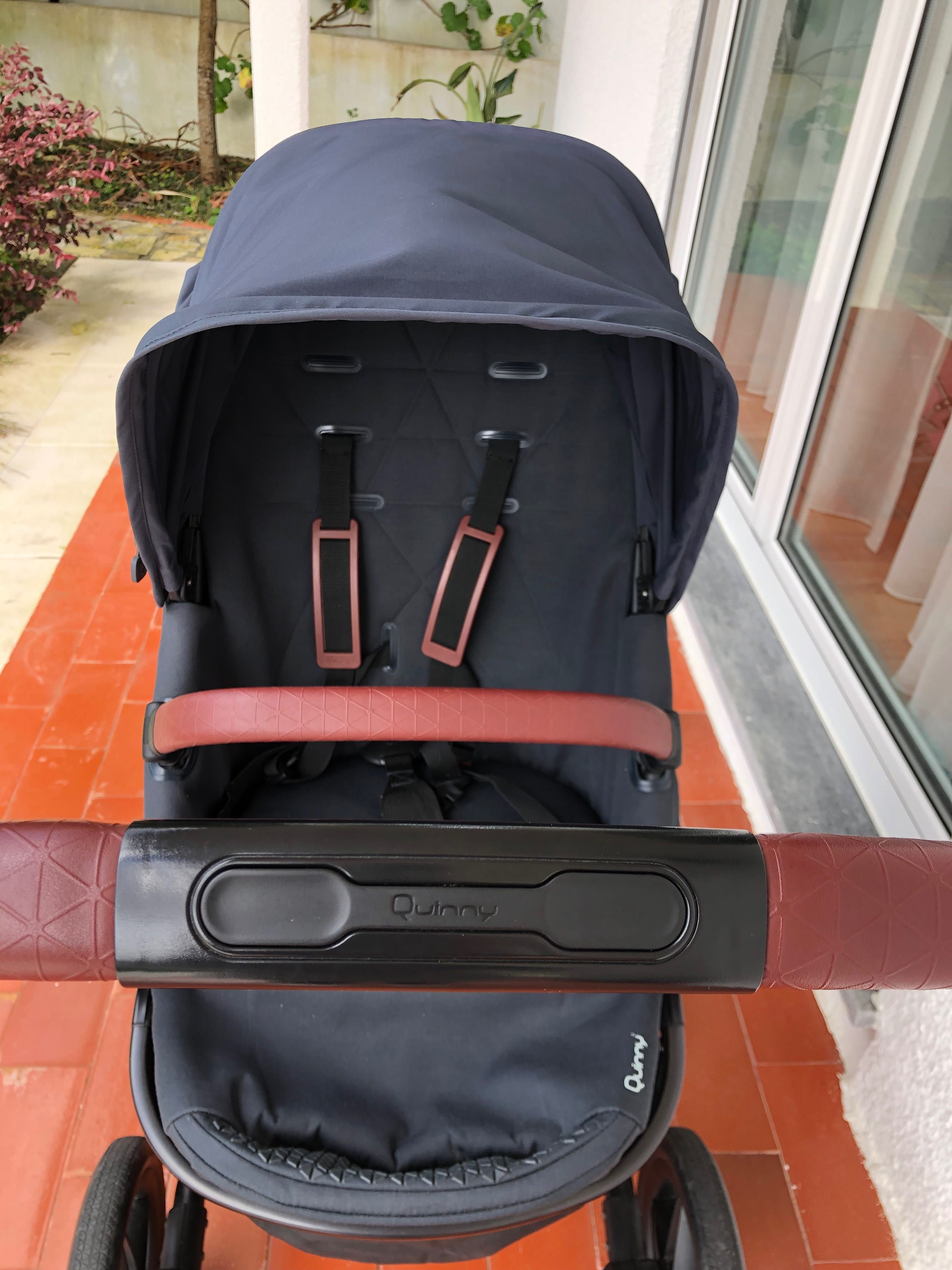 Carrinho quinny com adaptadores cybex