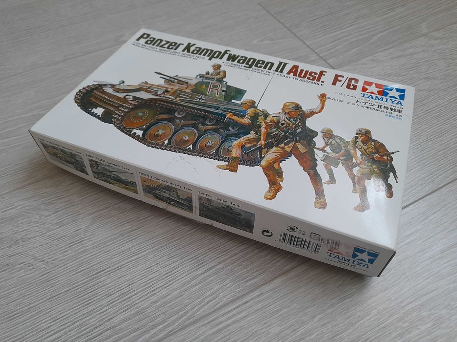Tamiya Panzerkampfwagen II Ausf. F/G model 1:35 kolekcja 1971r wojna
