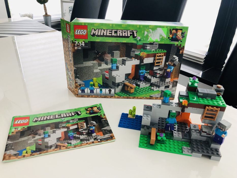 Klocki Lego Minecraft 21141 Jaskinia zombie super zestaw okazja