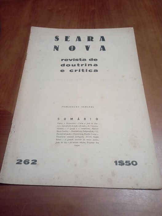Revista Seara Nova 262 - Setembro 1931