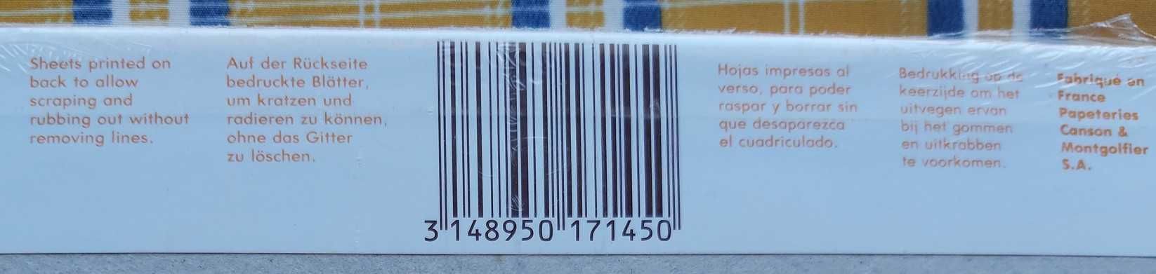 Bloco de 50 folhas de Papel Vegetal Milimétrico da Canson (NOVO)