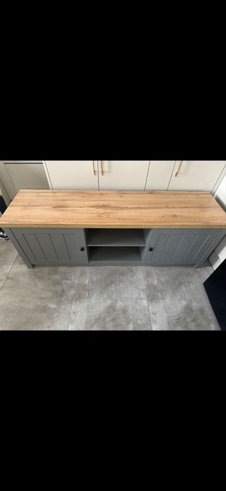 Szafka pod tv MARKSKEL szary/dąb