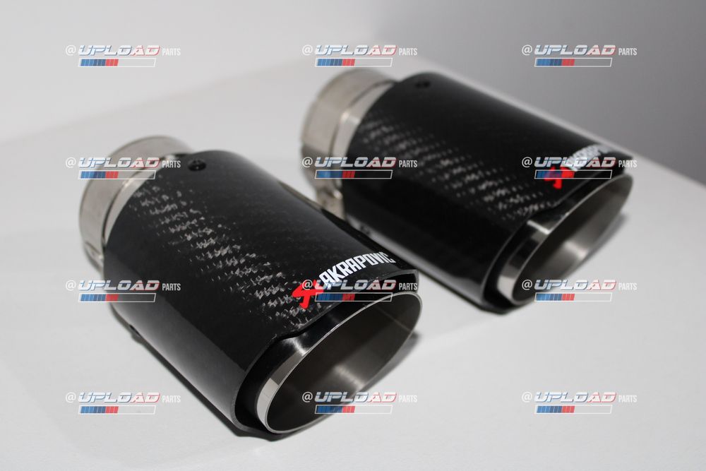 Ponteiras Akrapovic Individuais 63mm-90mm Inox e Carbono