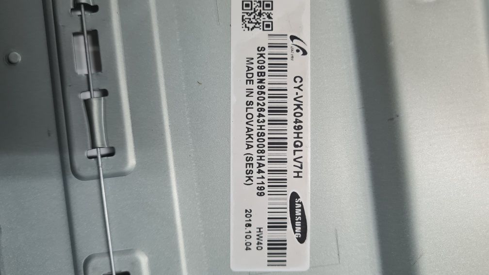 TV SAMSUNG UE49KU6600U para peças